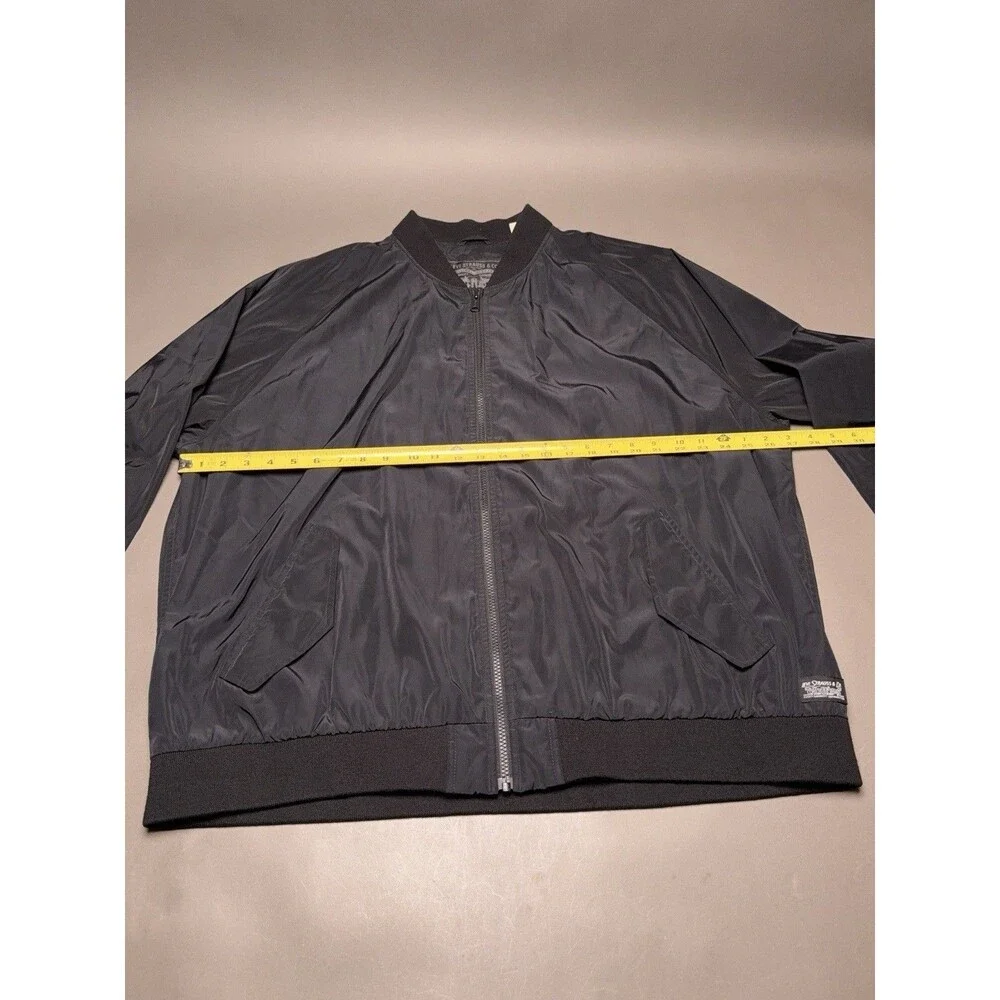 Levi Strauss Jacket Men’s 2XL Black Bomber Full Zip Lightweight Classic Retro